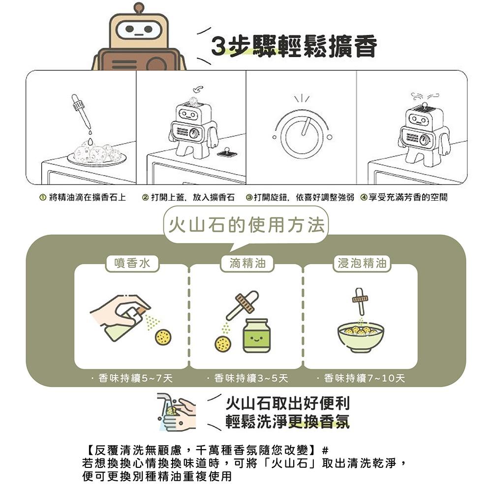 [台灣設計  快速出貨]擴香石 擴香機器人 擴香機 精油香氛 精油 實木擴香機 精油擴香 童心木 TOSMU 居家小物-細節圖6