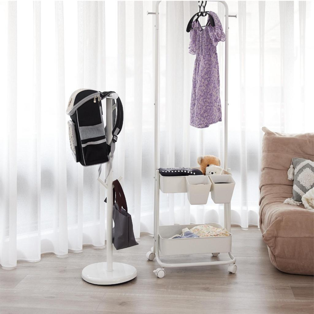 [台灣製作 快速出貨] T型書包架 兒童書包 書包 書包架  書包收納 收納 收納餐具袋 吊衣架 收納架 衣帽架-細節圖9