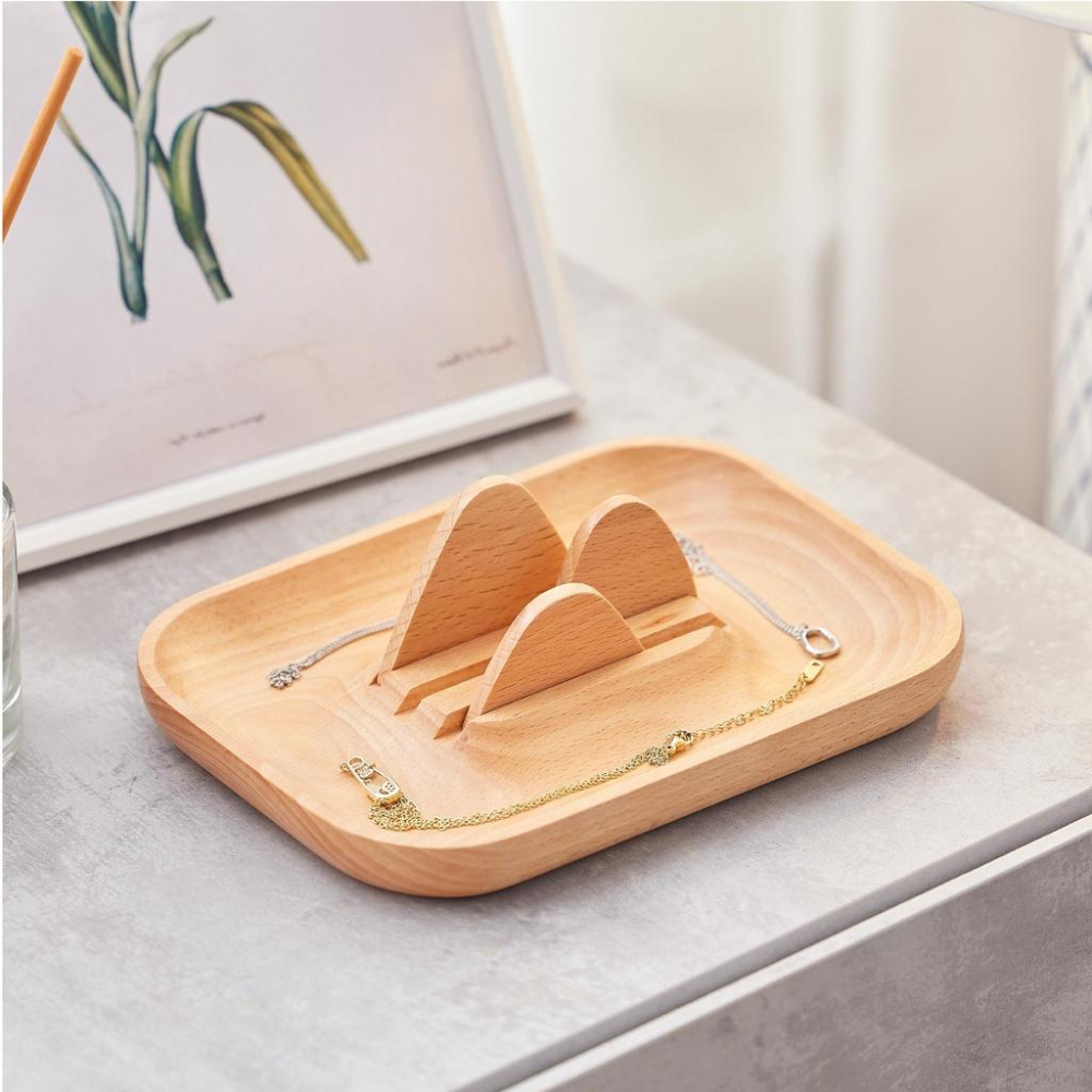 [台灣設計 快速出貨]飾品托盤 山與海收納盤 首飾收納盒 首飾盤 放鑰匙托盤 首飾收納 童心木 TOSMU 首飾 戒指-細節圖7