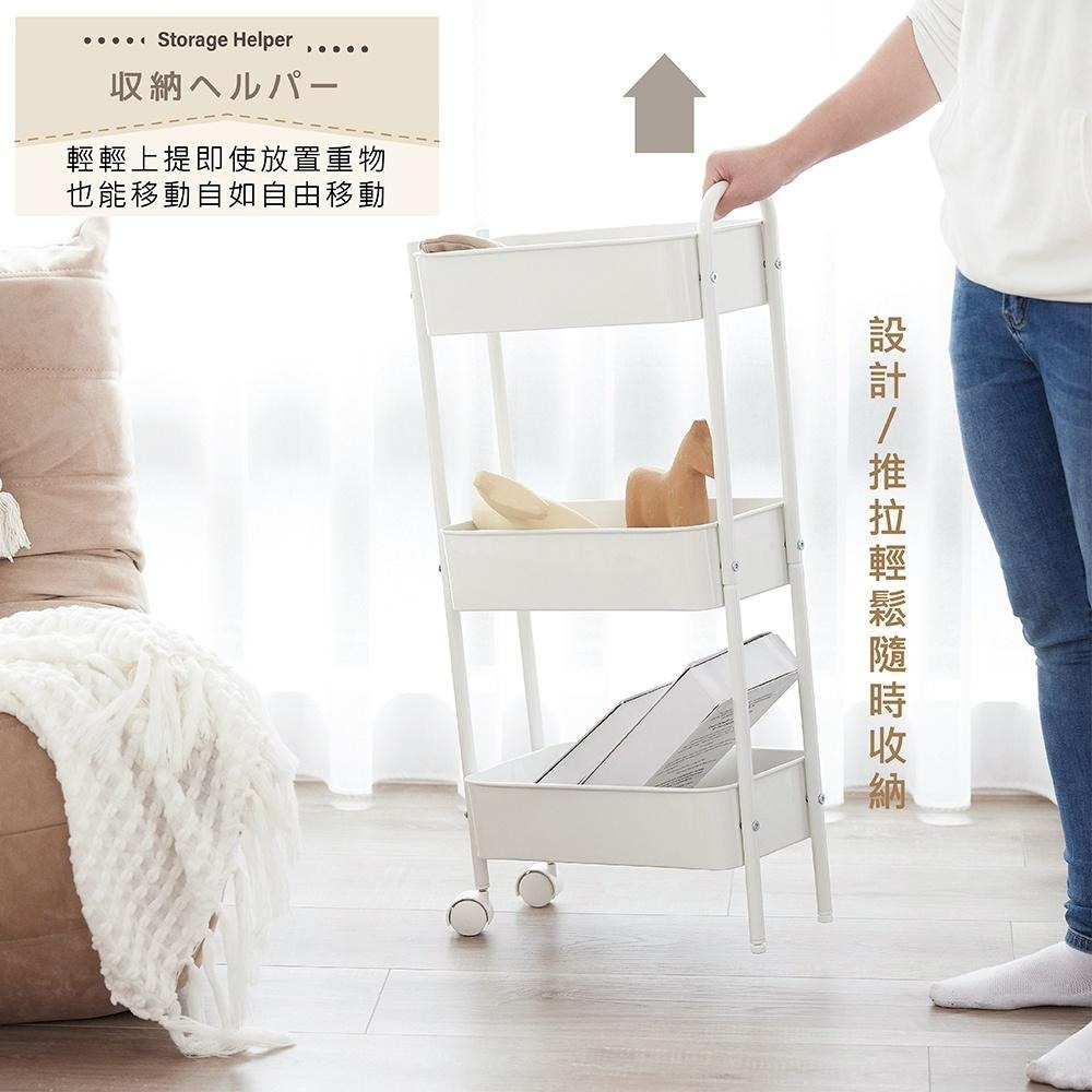 [全鐵 台灣製造 可超取]隙縫車 三層推車 縫隙置物架 收納櫃 收納推車 縫隙推車 縫隙架 置物架 推車 工具車-細節圖4