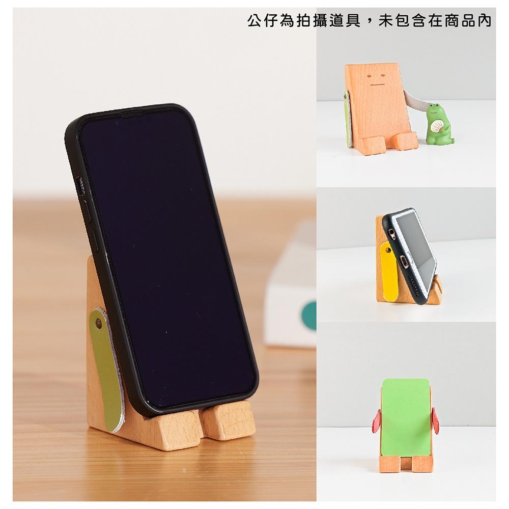 [台灣設計 快速出貨]阿呆手機座 手機座 手機架 辦公小物 手機支架 桌面手機架 追劇神器 童心木 TOSMU 懶人支架-細節圖5
