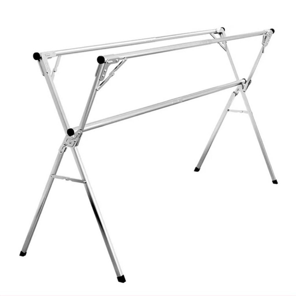 [台灣現貨 快速出貨]防風衣架 曬衣架 晾衣架 防滑衣架 不鏽鋼衣架 伸縮曬衣架 X型不鏽鋼曬衣架 衣架免安装 不鏽鋼🔥-細節圖9