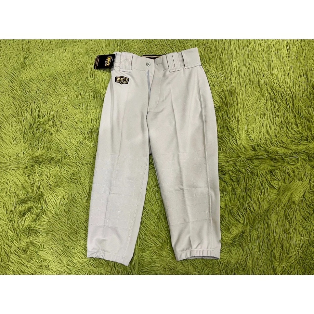 《棒壘用品優惠出清》ZETT 棒壘球褲七分褲 網路價 大人 小孩 兒童 全網最低 BUPT-1077 (白，灰兩色)-規格圖5