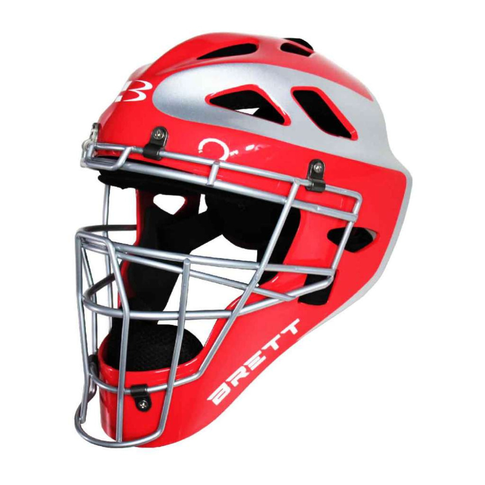 《棒壘用品優惠出清》BRETT 全罩式成人用捕手頭盔 B-CH06（四色）-細節圖5