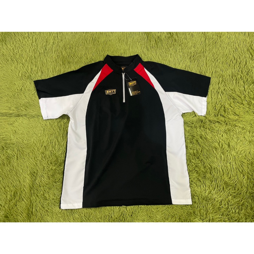 《棒壘用品優惠出清》ZETT 短袖彈性 練習風衣 輕量柔軟 高彈性 訓練服 寬版設計 BOTT-265 (多色)-細節圖2