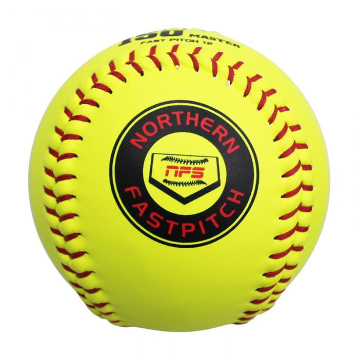 《棒壘用品優惠出清》BRETT 耐打軟木球心快速壘球用比賽球(一打) FP-150-細節圖2