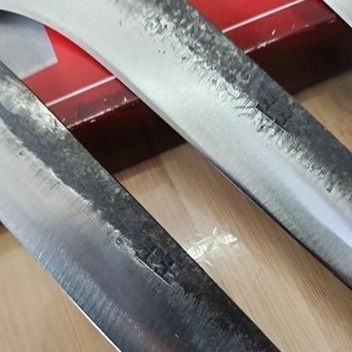 03 真正打鐵店舊式手工打造薄雙面上下刀刃大筍刀有打我們自己的商標真正的打鐵店一級棒歐大草刀除草刀草格水里鐮埔里鐮-細節圖6