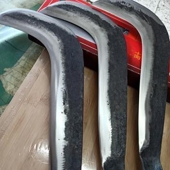 03 真正打鐵店舊式手工打造薄雙面上下刀刃大筍刀有打我們自己的商標真正的打鐵店一級棒歐大草刀除草刀草格水里鐮埔里鐮-細節圖7