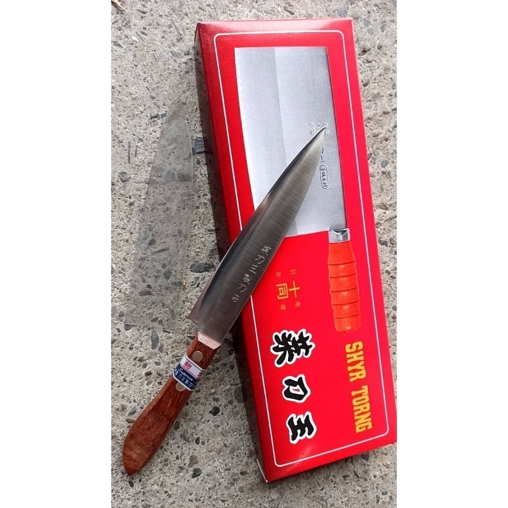 17 白鐵水果刀木柄 刀口會黑  開肉刀不銹鋼小刀 V銀 菜刀王公司製 多用途刀 水果刀 日本三合鋼小魚刀生意用刀職業-細節圖4