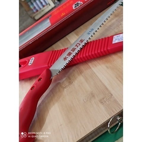 61 剪定鋸鋸子手鋸有正日本鋼的接木鋸 山林鋸240荒木鋸 (粗目)衝擊燒入硬絡研磨正日本手鋸水里菜刀王推薦-細節圖4