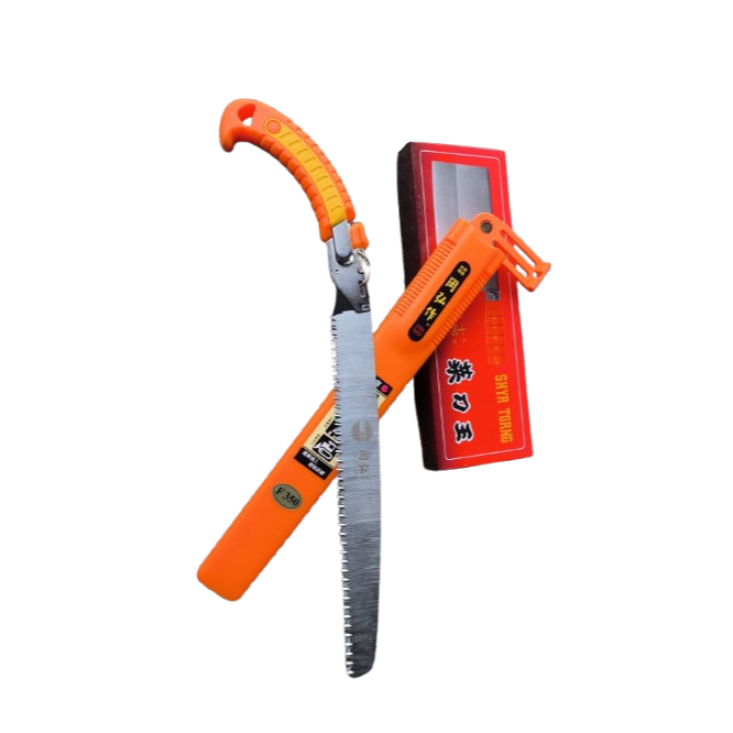 61 鋸子手鋸有正日本鋼的剪定鋸 山林鋸350荒木鋸 (粗目)衝擊燒入硬絡研磨正日本手鋸 鋸片可替換-細節圖2