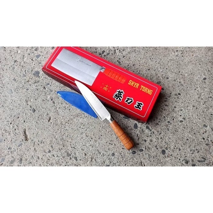 17 白鐵雞刀木柄 開肉刀不銹鋼小刀 V銀 雞刀 鴨刀 多用途刀 水果刀水里菜刀王 日本三合鋼小魚肚刀 生意用刀職業用-細節圖2