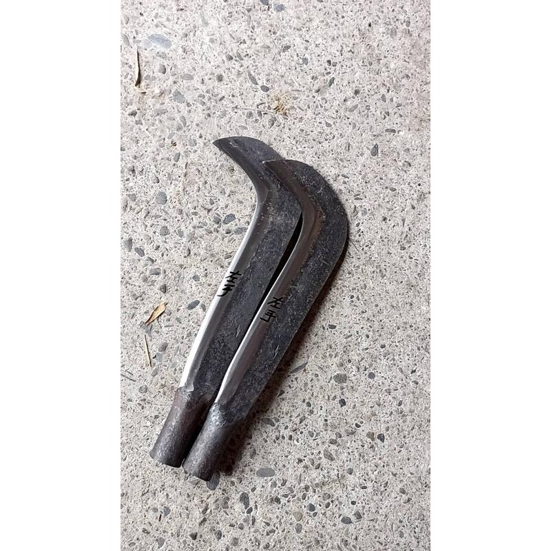 51 手工台灣製訂製 左手刀 反手鐮刀 12兩中厚鐮刀 鍛造 可砍草砍麻竹非常耐用 全長 32公分 刀刃長-細節圖2