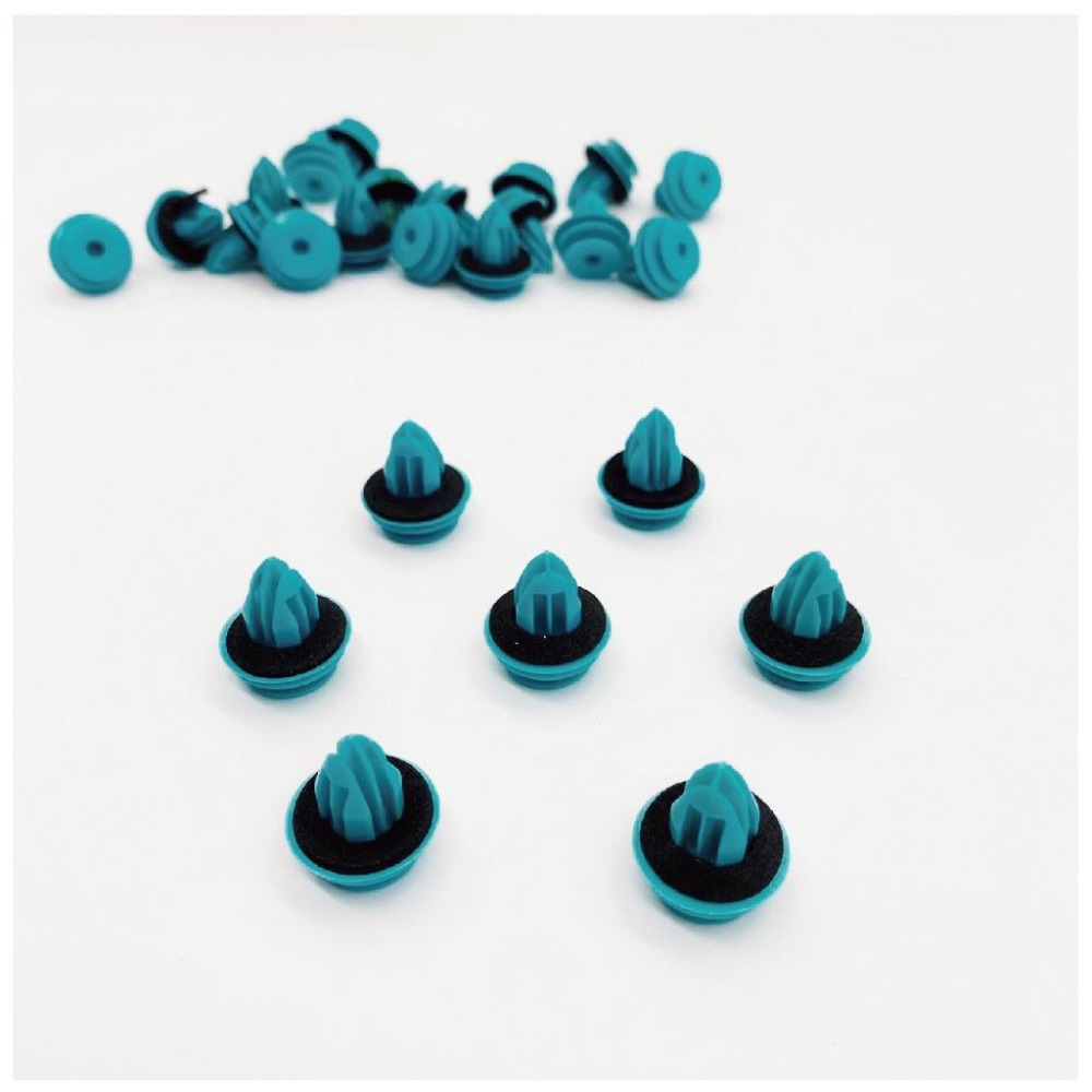 汽車門板靜音扣 卡扣 車門板卡扣 門板鈕扣 防震墊片 車門鈕扣 車門減震 靜音 實心門板扣 塑膠門扣 門板扣 固定扣-細節圖2