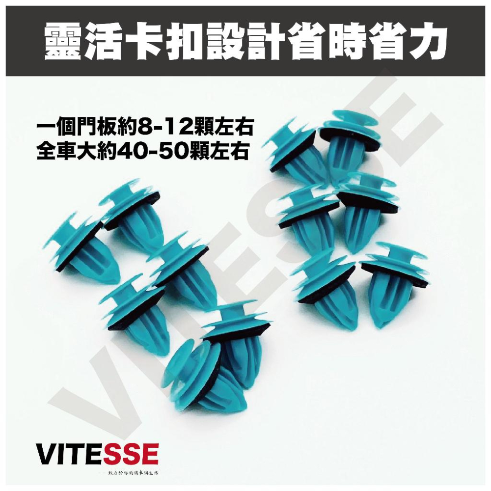 汽車門板靜音扣 卡扣 車門板卡扣 門板鈕扣 防震墊片 車門鈕扣 車門減震 靜音 實心門板扣 塑膠門扣 門板扣 固定扣-細節圖5