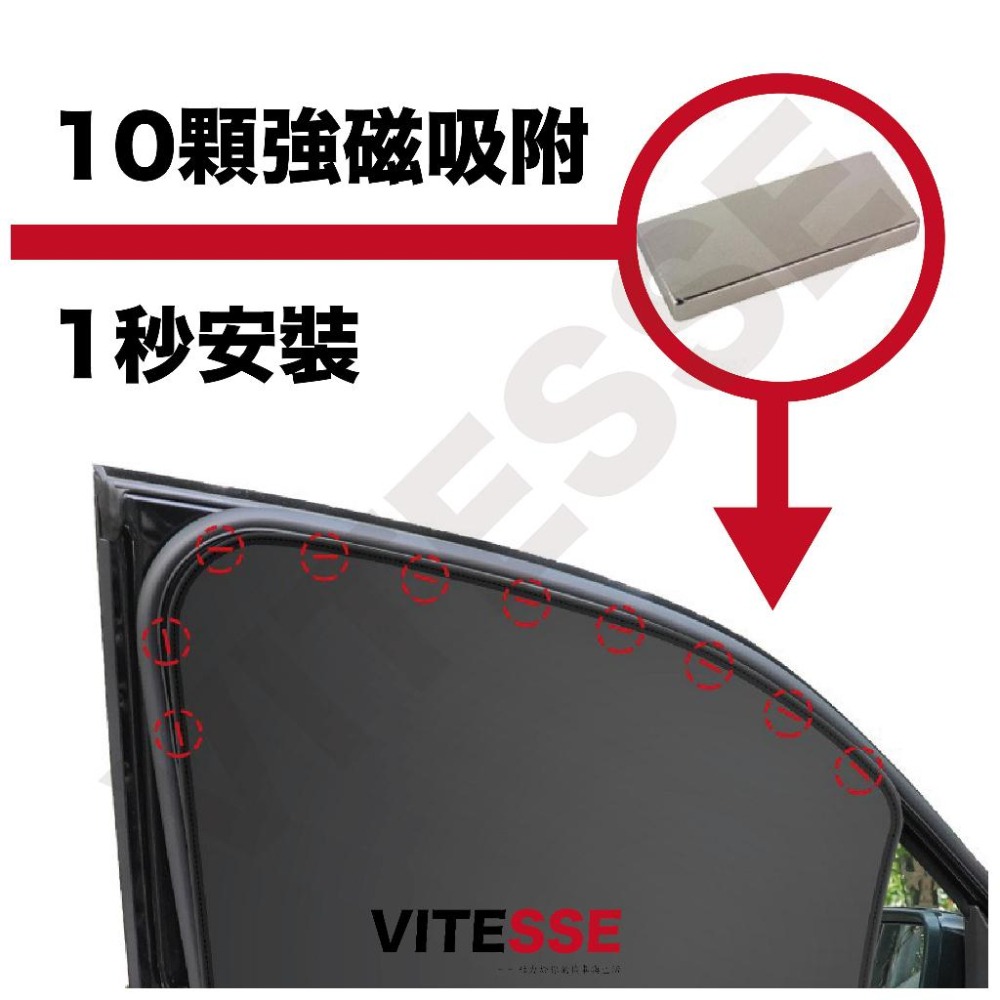 汽車前檔隔熱墊 車窗磁吸遮陽 網紗款磁性遮陽簾 車窗磁吸遮陽布 車窗遮陽 遮陽布 磁吸窗簾 防曬窗簾 隔熱布 抗紫外線-細節圖6