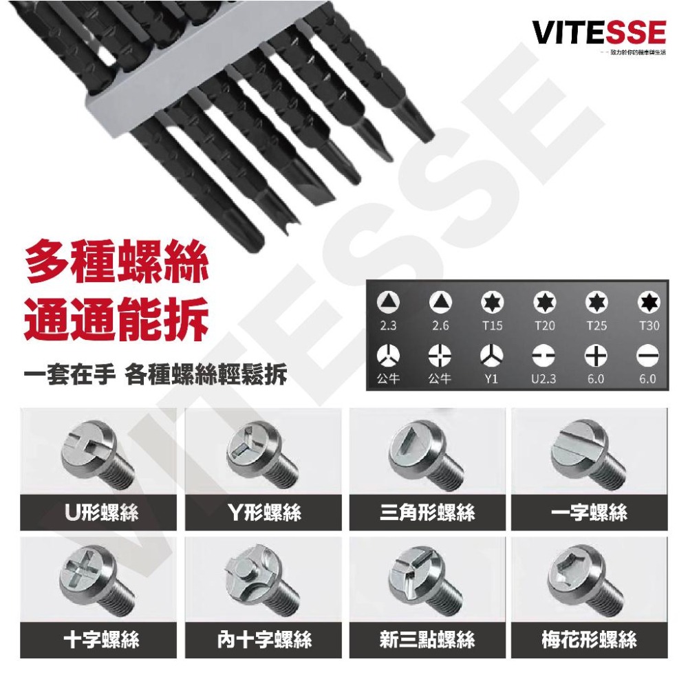 V螺絲刀 棘輪兩用螺絲刀 日本工業級 多頭可使用 小胖棘輪 螺絲刀盒 裝螺絲批十字一字加磁器批頭省力多功能異形改錐-細節圖8