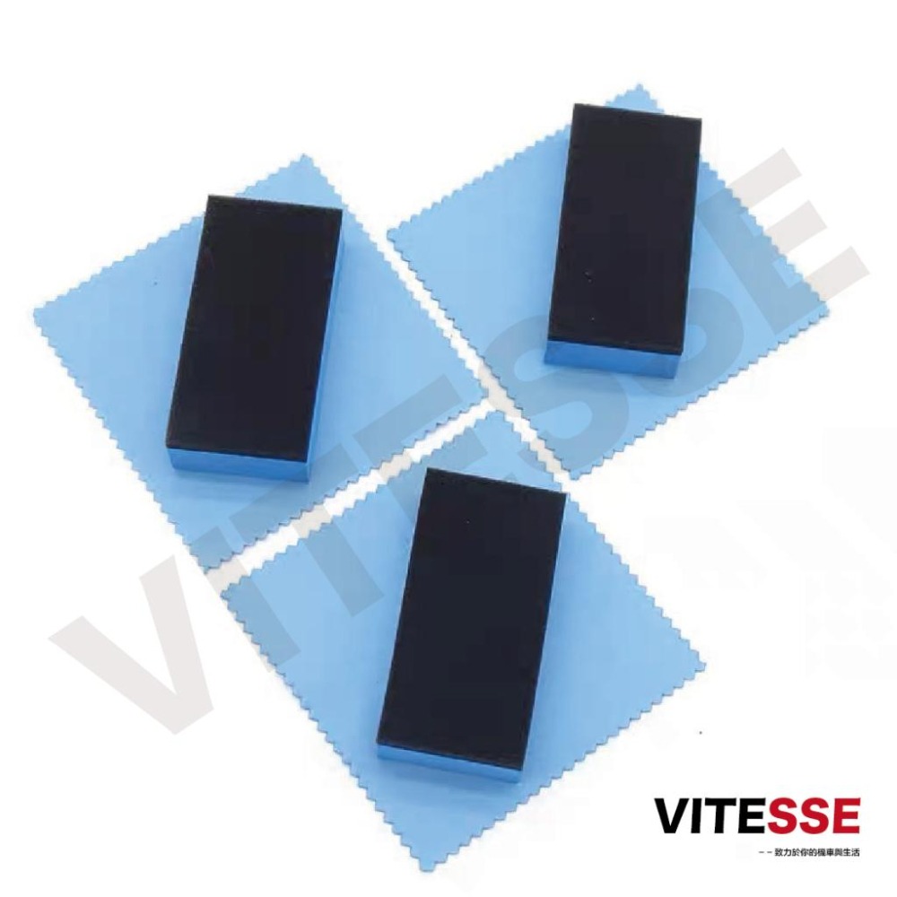 VITESSE鍍膜海綿 鍍晶海棉 鍍膜 上蠟棉 拋光棉 打蠟海綿 擦拭巾 鍍晶布 玻璃鍍膜 洗車海綿 汽車美容 洗車工具-細節圖3