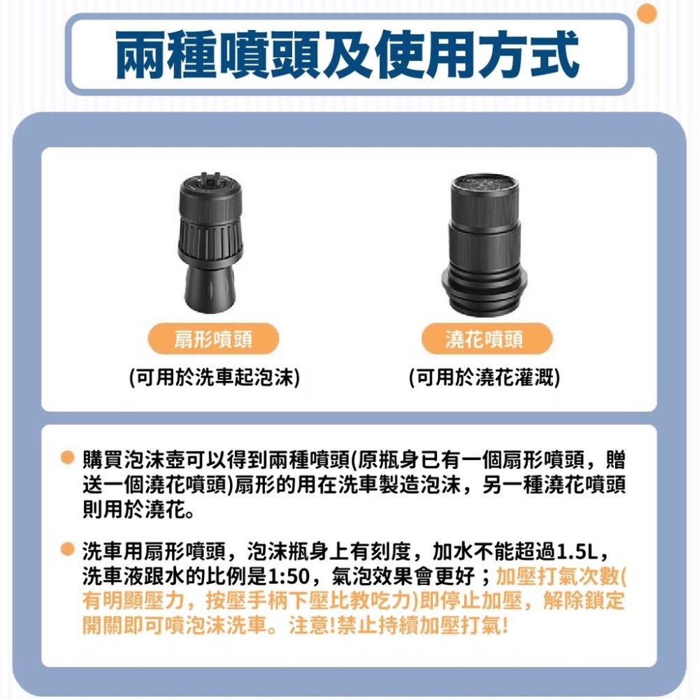 vITESSE泡沫噴壺 泡沫噴霧器 加厚防爆 洗車泡沫噴壺 加壓噴瓶 泡沫噴壺 氣壓噴壺 噴壺 泡沫槍 泡沫噴槍 澆花噴-細節圖6