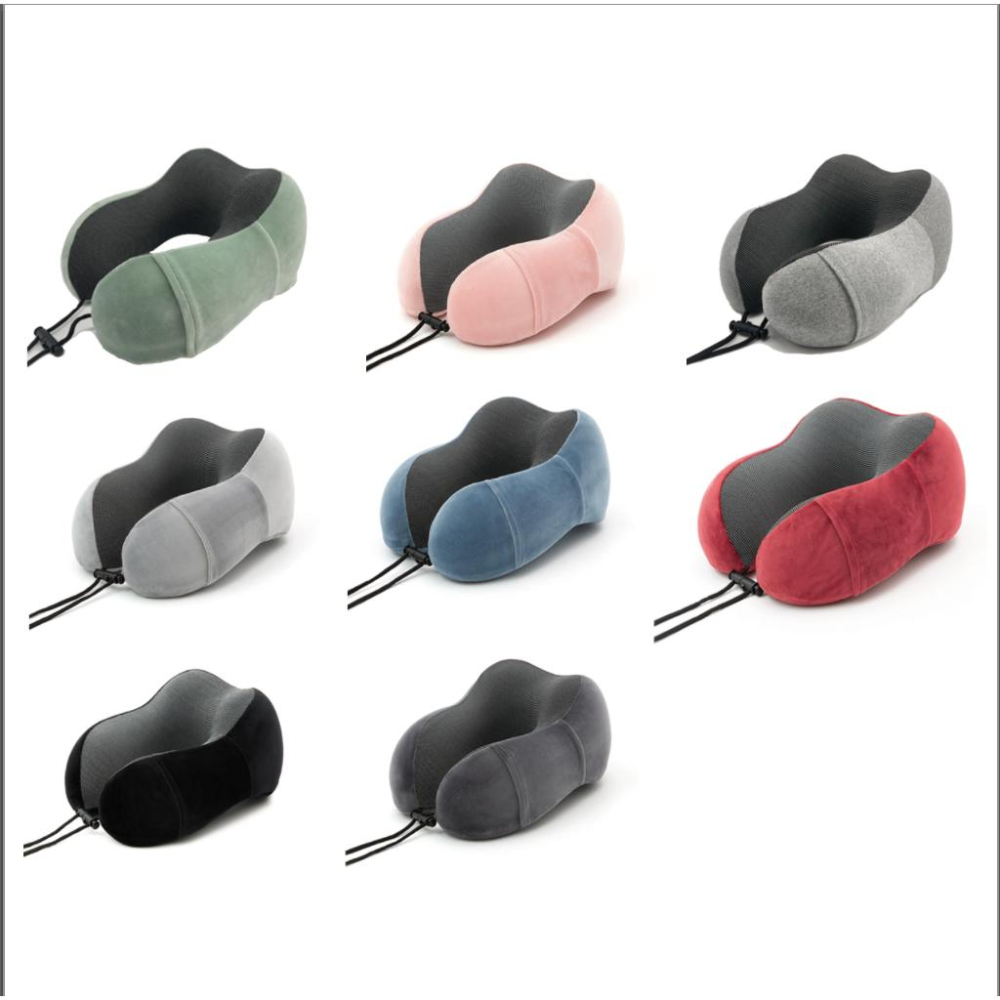 U型記憶棉頸枕 駝峰形護頸枕 慢回彈記憶棉頸枕 記憶枕 U形枕 飛機枕 旅行枕 午睡枕 護脖枕 睡眠 旅行 飛機 工作-細節圖2