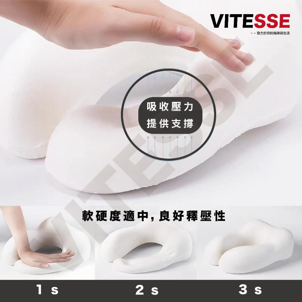 U型記憶棉頸枕 駝峰形護頸枕 慢回彈記憶棉頸枕 記憶枕 U形枕 飛機枕 旅行枕 午睡枕 護脖枕 睡眠 旅行 飛機 工作-細節圖6