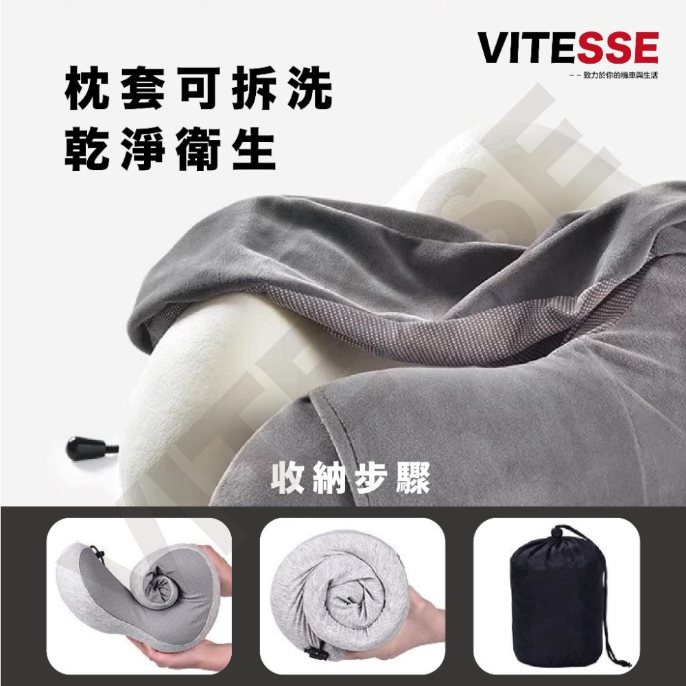 U型記憶棉頸枕 駝峰形護頸枕 慢回彈記憶棉頸枕 記憶枕 U形枕 飛機枕 旅行枕 午睡枕 護脖枕 睡眠 旅行 飛機 工作-細節圖7