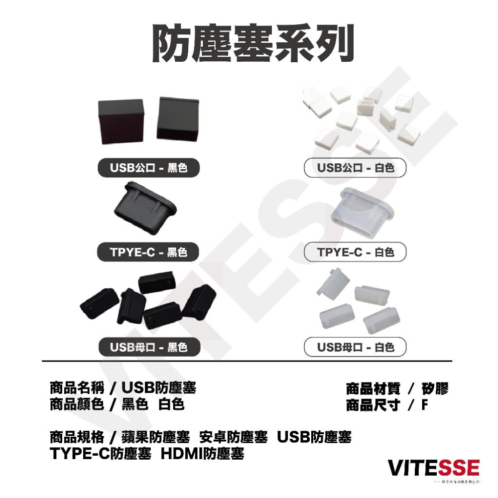 USB手機防塵塞 電腦防塵塞 筆電防塵蓋 USB HDMI type c DVI孔適用 手機 筆電 防塵 電器用品 3C-細節圖9