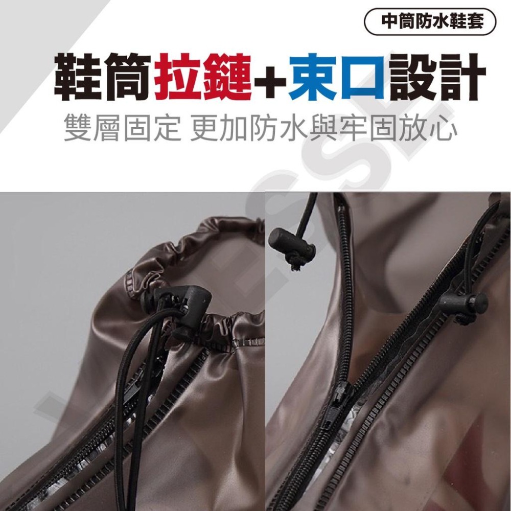 雨鞋套 防雨鞋套 成人中筒防雨鞋套 耐磨雨鞋 防濕 防水 防滑雨鞋套 下雨鞋套 機車鞋套 鞋套雨鞋套 登山鞋套 雨天鞋套-細節圖5