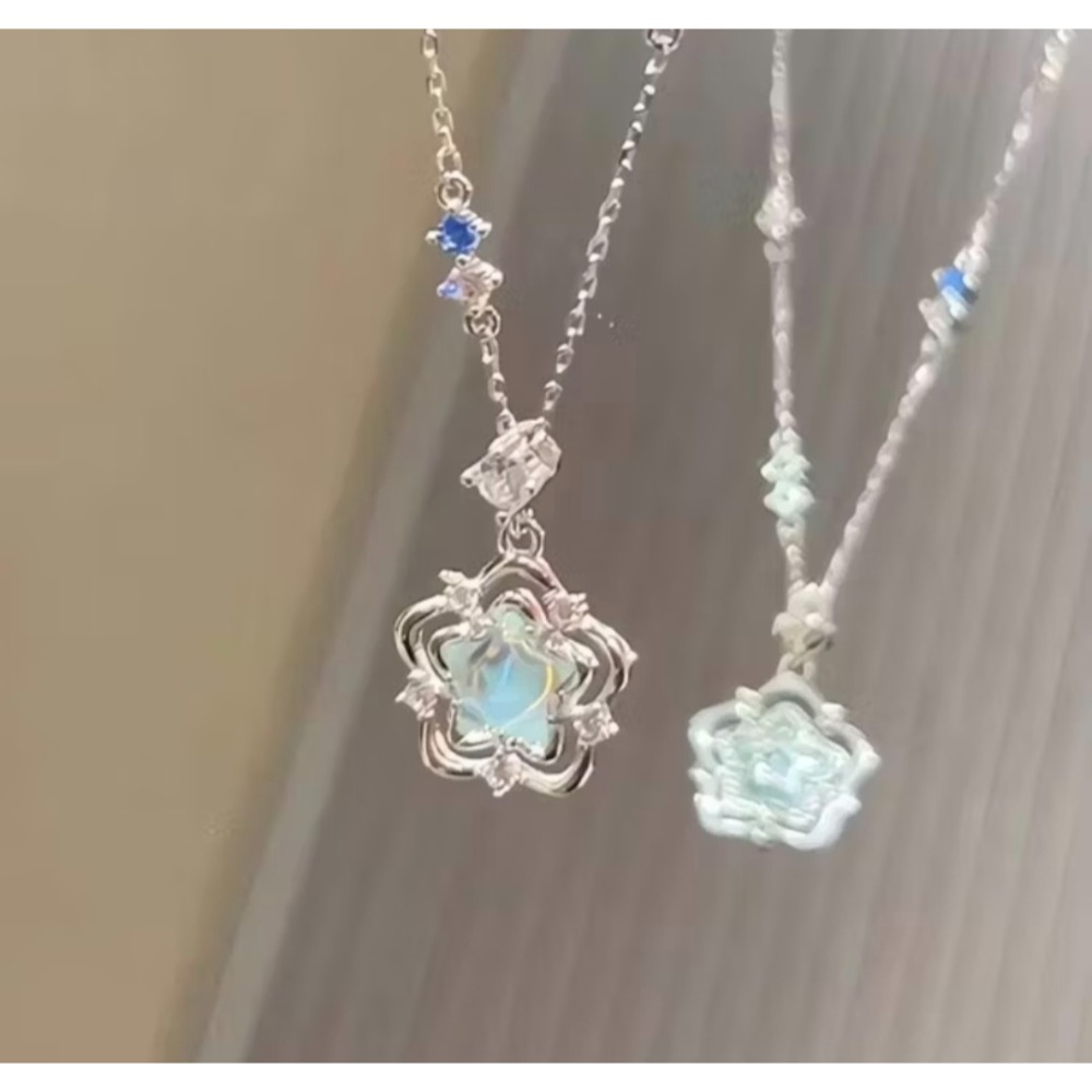 「鋼鈦不掉色」海洋之心項鍊-細節圖3