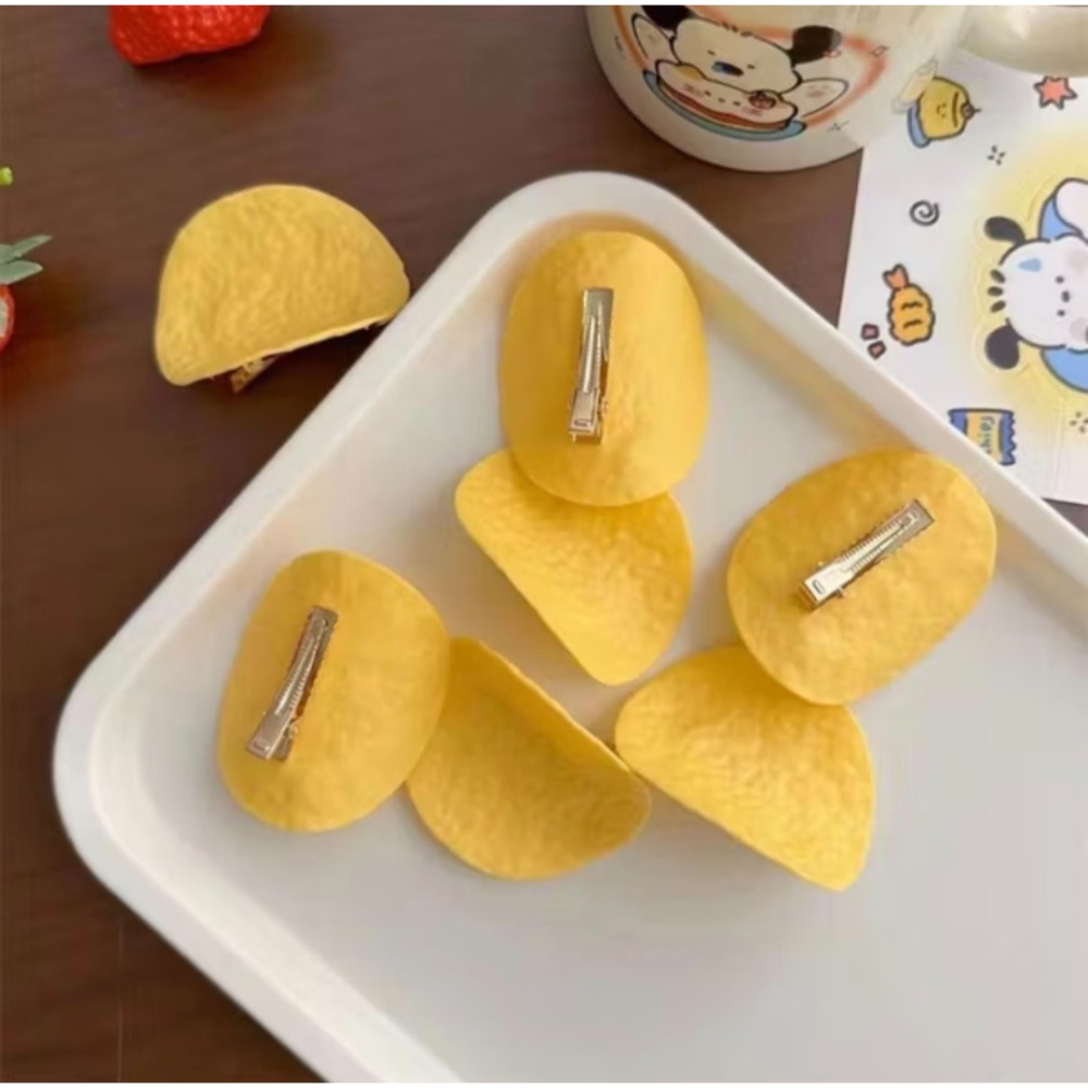 仿真薯片髮夾-細節圖4