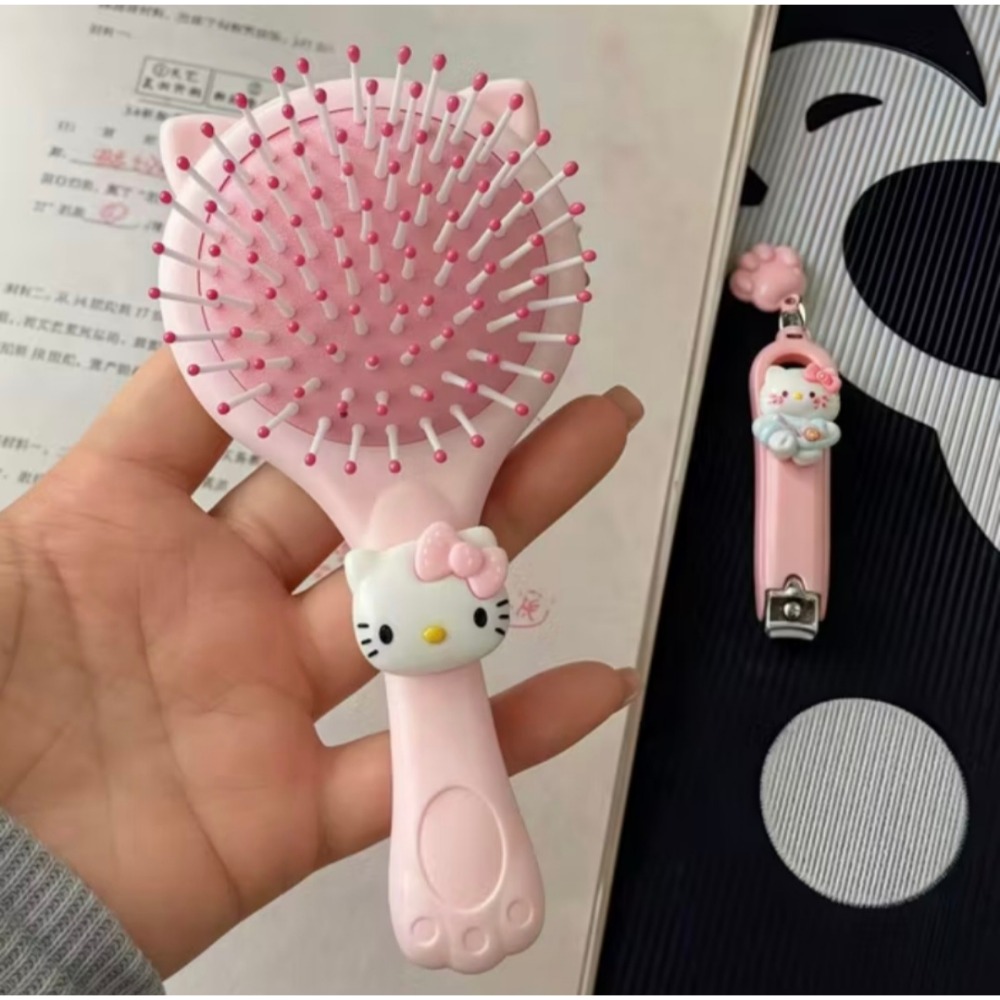 kitty貓 氣囊二合一鏡梳-細節圖2