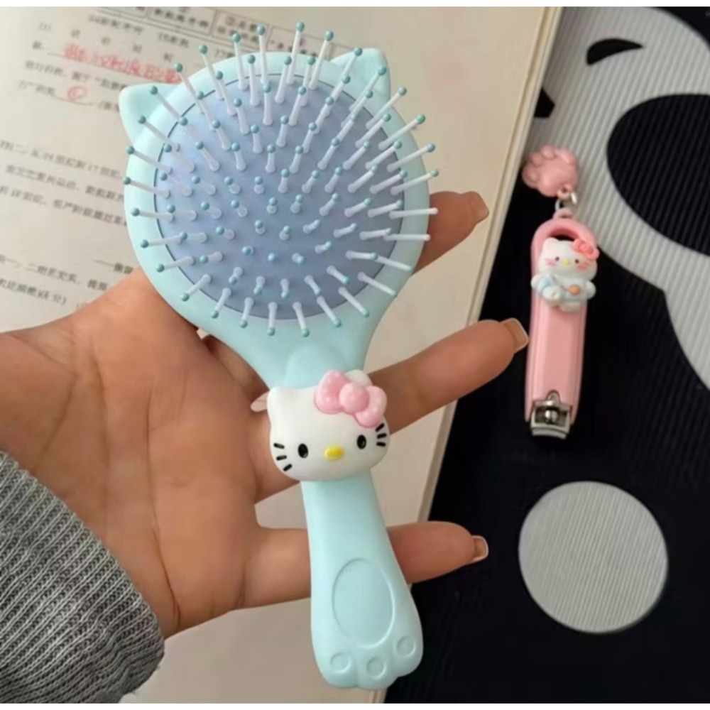 kitty貓 氣囊二合一鏡梳-細節圖4