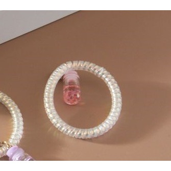 台灣現貨 韓國 彈力無痕髮圈 電話線髮圈 無痕髮圈 電話線髮圈 綁頭髮 橡皮筋 綁頭 髮圈 髮飾 頭飾 髮束 大腸圈-細節圖2