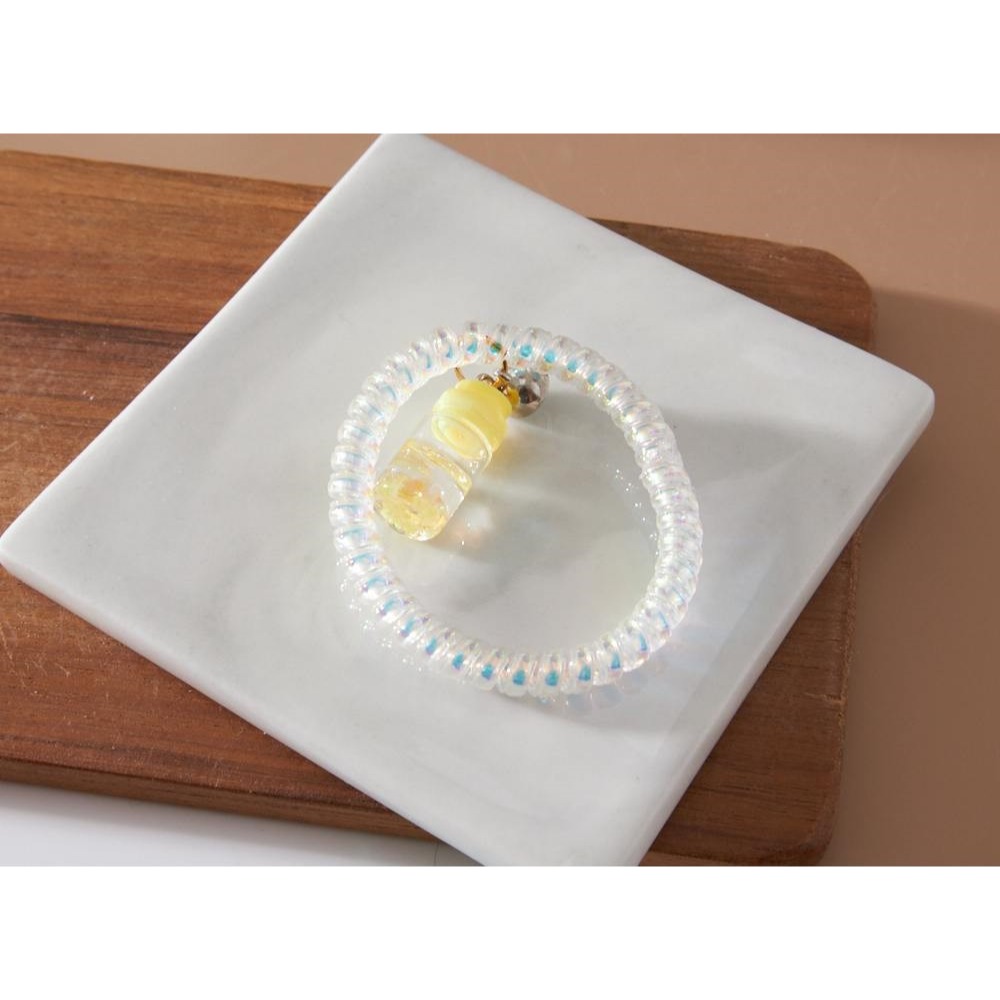 台灣現貨 韓國 彈力無痕髮圈 電話線髮圈 無痕髮圈 電話線髮圈 綁頭髮 橡皮筋 綁頭 髮圈 髮飾 頭飾 髮束 大腸圈-細節圖4