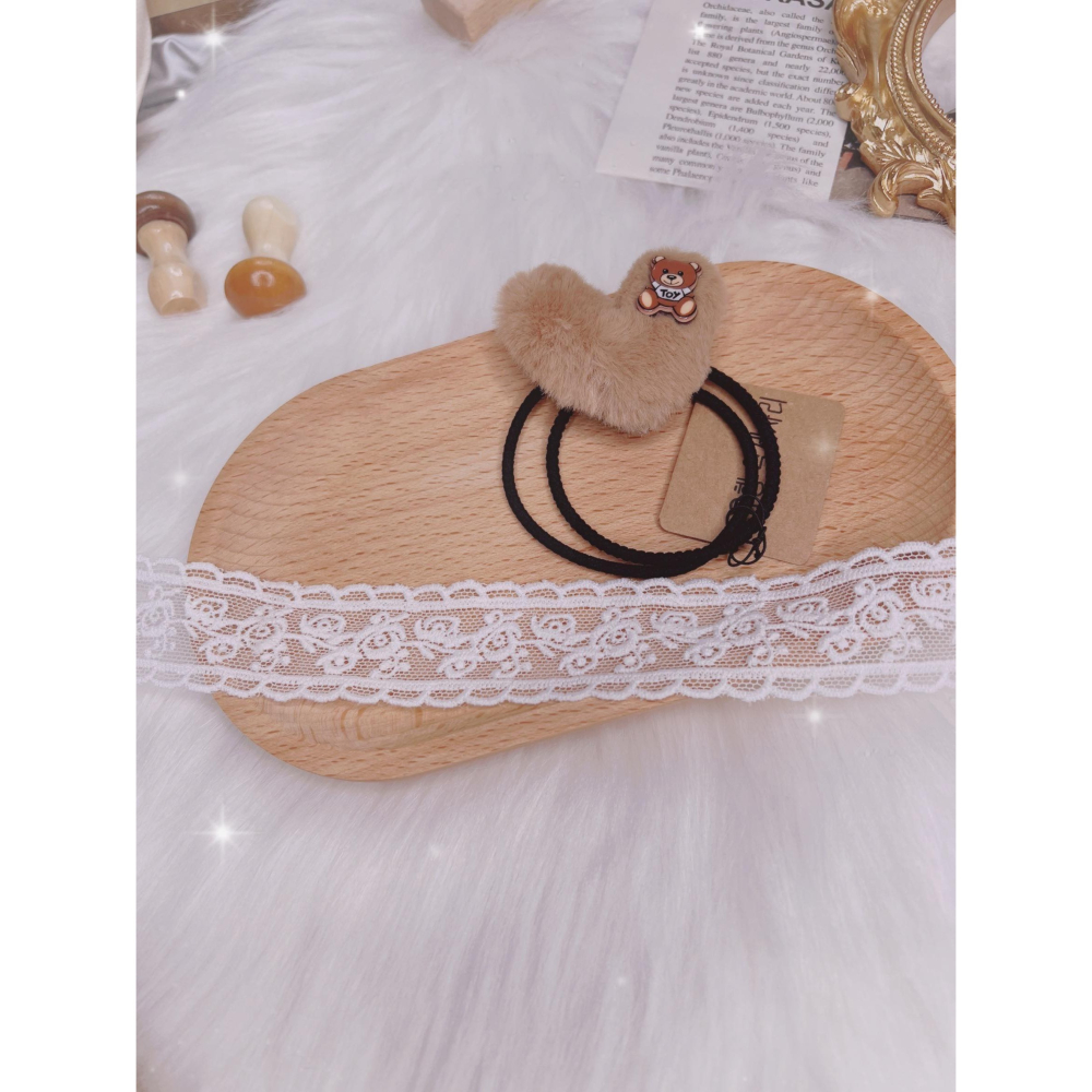 台灣現貨 正韓 毛毛髮圈 綁頭髮 韓風 韓國飾品 頭髮飾品 髮飾 電話圈 不咬頭髮髮圈 髮圈 綁頭髮 彈力髮圈 髮束-細節圖2