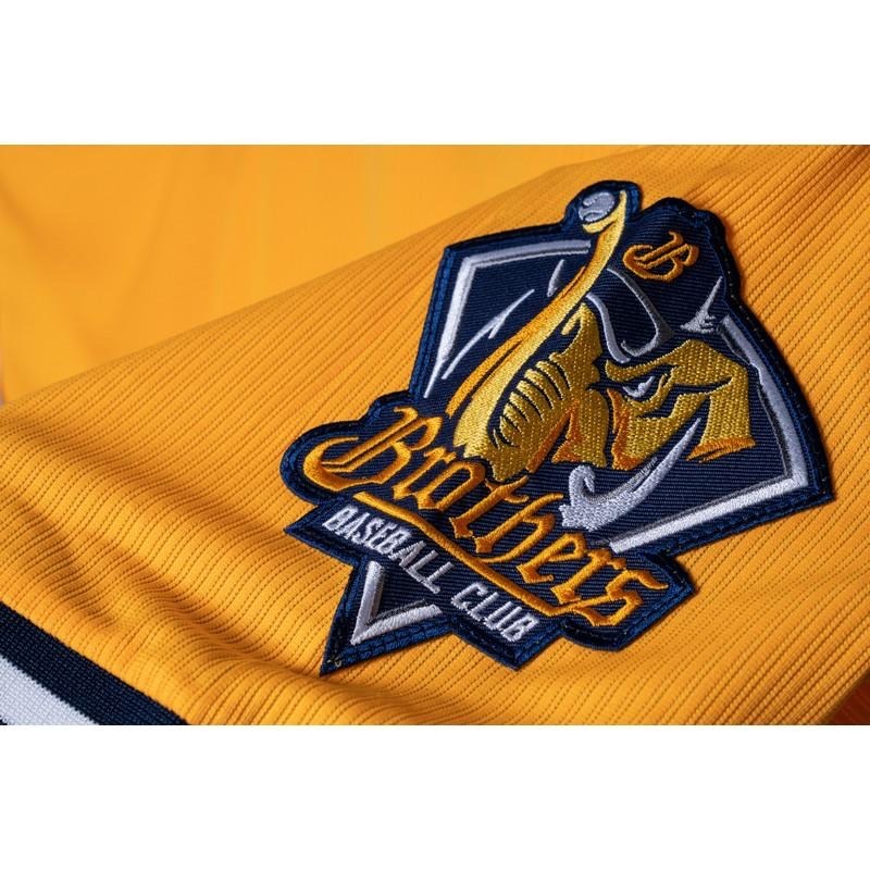 【現貨】中信兄弟球衣 經典黃衫中文球衣 刺繡 電繡 兄弟象 中信兄弟 客製化球衣 中華職棒-細節圖4