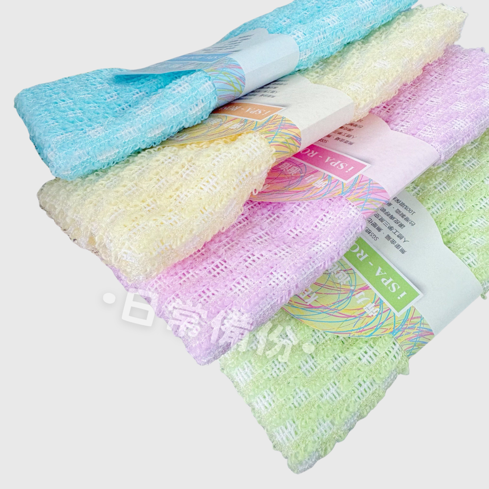 詰朵斯 緹花沐浴巾 格子 台灣製 沐浴巾 洗澡巾 搓澡巾 刷背巾 搓澡條 沐浴條 洗澡 沐浴刷 搓背 沐浴球 沐浴手套-細節圖6