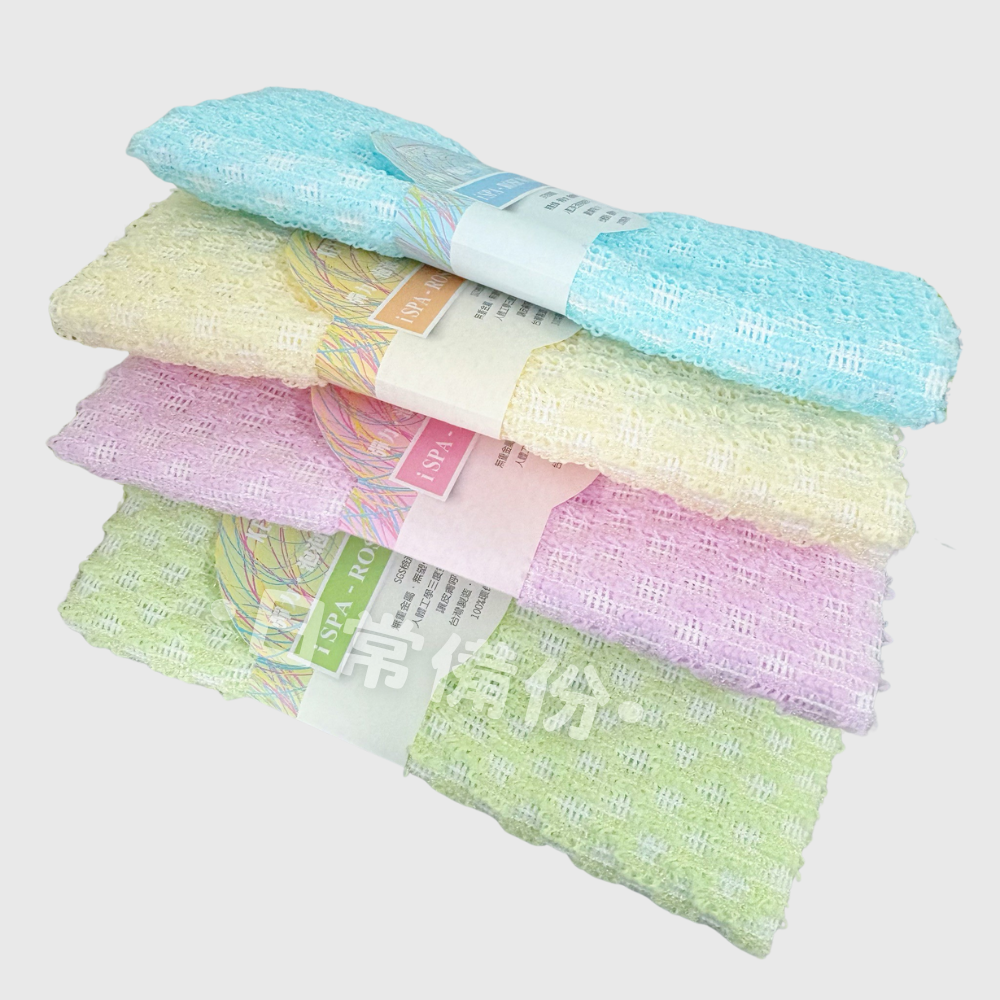 詰朵斯 緹花沐浴巾 格子 台灣製 沐浴巾 洗澡巾 搓澡巾 刷背巾 搓澡條 沐浴條 洗澡 沐浴刷 搓背 沐浴球 沐浴手套-細節圖7
