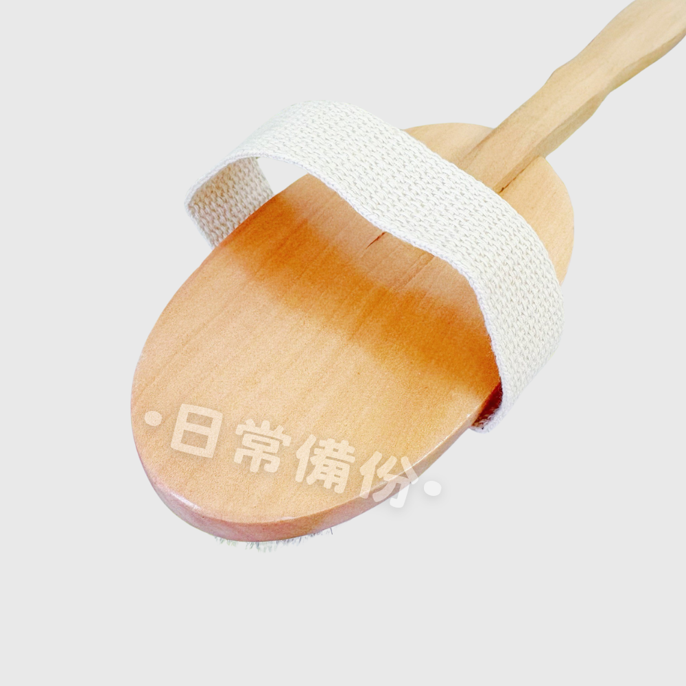 名仕 A級木炳浴刷 沐浴刷 木柄浴刷 長柄 洗背刷 洗背刷 長柄澡刷 身體沐浴刷 沐浴手套 沐浴巾 搓背 可拆卸刷頭-細節圖3