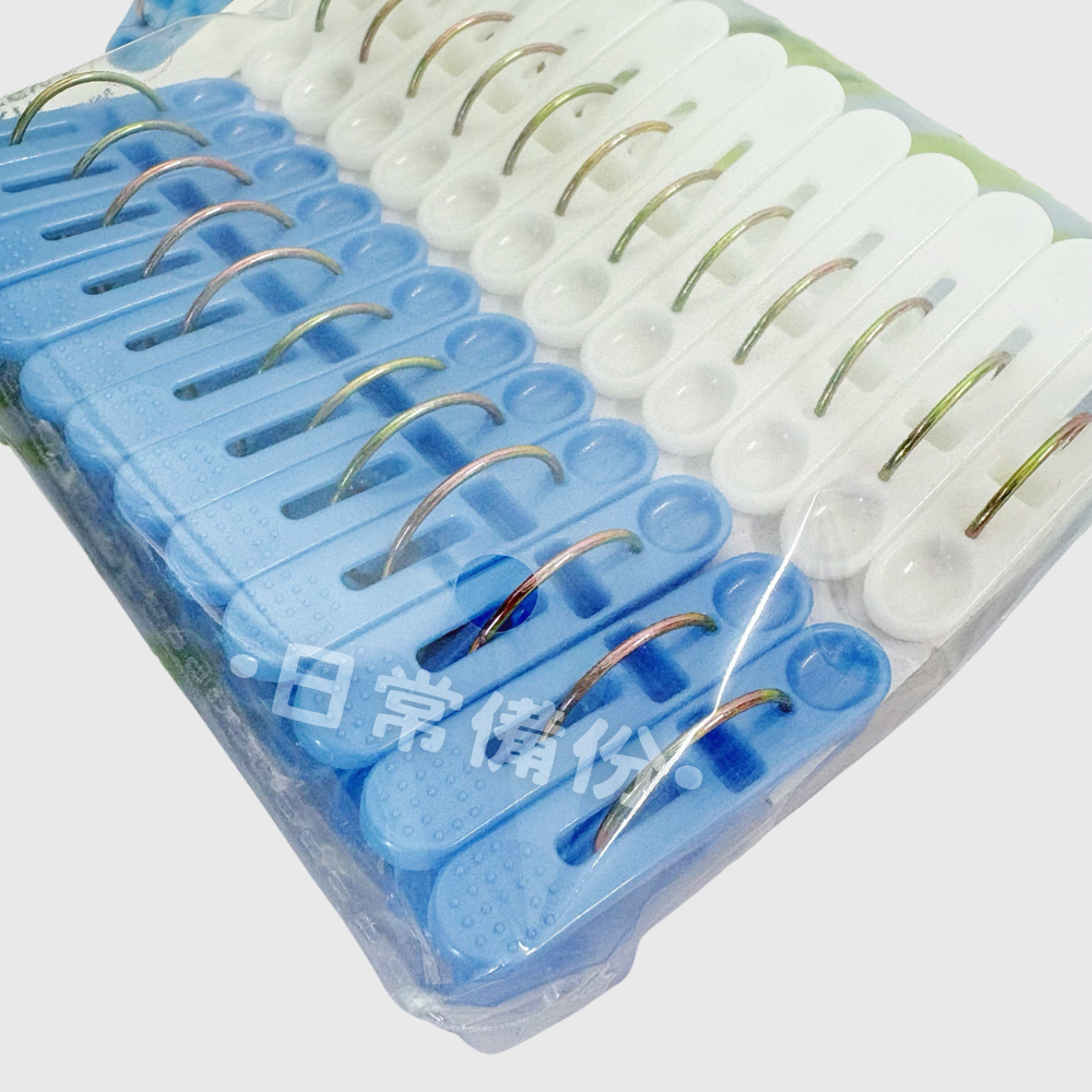 YOYOKI 日式京都24P圓夾 日式京都3P被夾 曬衣夾 被夾 夾子 衣架 衣夾 收納 晾衣服 曬衣服 曬衣架-細節圖4