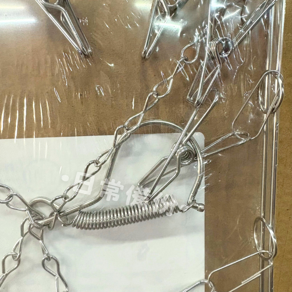 主婦不鏽鋼方型曬架 14夾 台灣製 不鏽鋼曬衣夾 曬衣架 曬衣夾 曬襪夾 不鏽鋼曬衣架 衣架 衣夾 曬襪子 方型衣夾-細節圖5