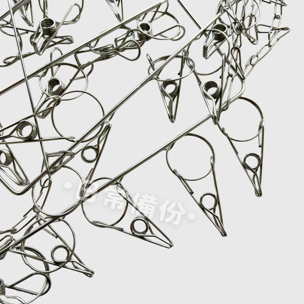 名仕 省空間 雙層吊襪架 方型 圓型 40夾 不鏽鋼曬衣夾 方形曬衣夾 圓形曬衣夾 曬衣架 曬襪夾 不鏽鋼曬衣架-細節圖6