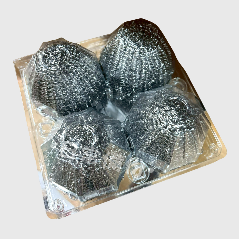 名仕 金剛蛋形鋼絲球 4入 蛋形鐵刷 鐵刷 鋼絲球 不鏽鋼刷 海綿 菜瓜布 刷子 洗碗 刷碗 刷鍋子 鍋子 洗碗海綿-細節圖4