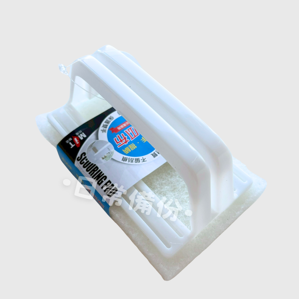 名仕 不沾手握柄菜瓜布 (衛浴清潔用) 1入 台灣製 菜瓜布 握柄菜瓜布 廚房 洗碗刷 洗碗海綿 洗碗刷 海綿菜瓜布-細節圖3