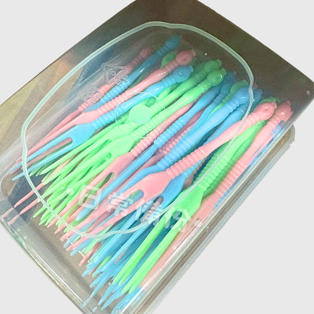 邑登 精緻水果叉 盒裝 60支 台灣製 餐具 露營 叉子 露營餐具 水果叉 水果叉子 水果叉組 湯匙叉子 湯勺 廚房-細節圖5