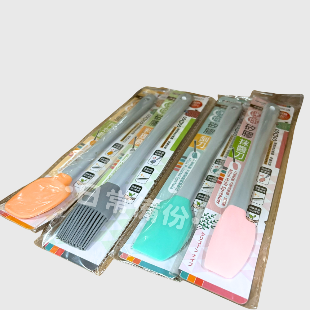 米諾諾 迷你矽膠抹醬刀 迷你矽膠刮刀 迷你矽膠料理刷 迷你矽膠拌炒匙 廚房 餐具 餐廚 烘焙 料理用具 露營 矽膠餐具-細節圖3