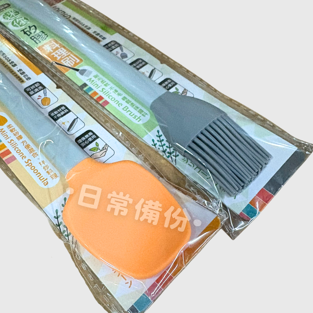 米諾諾 迷你矽膠抹醬刀 迷你矽膠刮刀 迷你矽膠料理刷 迷你矽膠拌炒匙 廚房 餐具 餐廚 烘焙 料理用具 露營 矽膠餐具-細節圖5