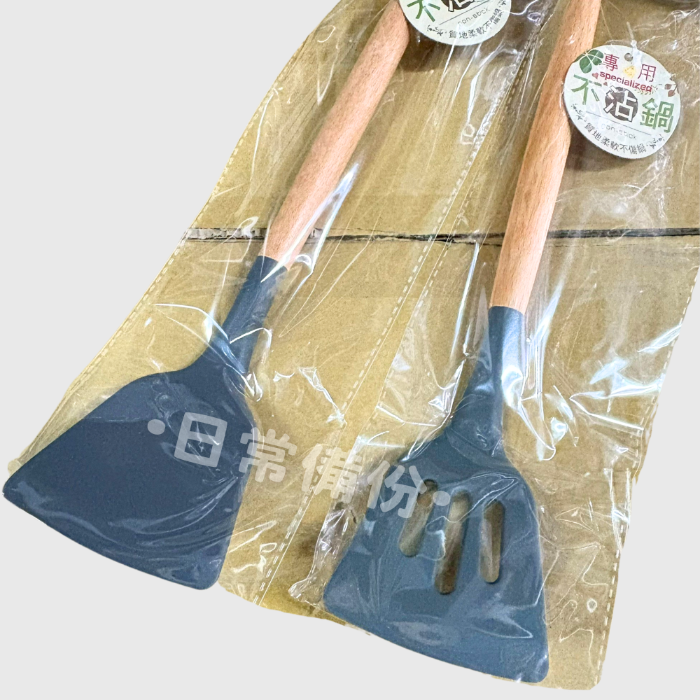 米諾諾 不沾鍋櫸木矽膠鍋鏟 瀝油鍋鏟 拌炒匙 鍋鏟 矽膠鍋鏟 不沾鍋鍋鏟 炒菜鏟 不沾鍋鏟 不沾鍋 瀝油 舉木鍋鏟-細節圖3