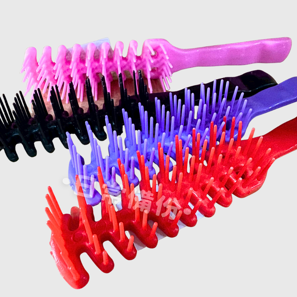 東隆 排骨梳 台灣製 梳子 疏子 寬梳子 髮型工具 美容工具 梳子隨身 露營 梳頭髮 工具 小梳子 隨身梳子 寬版梳子-細節圖7