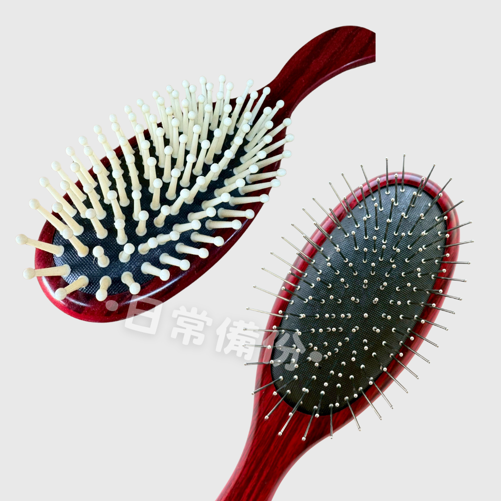 粉彩小兔 大S梳 鐵針 按摩針 台灣製 疏子 寬梳子 髮型工具 美容工具 露營 日用品 梳頭髮 小梳子 隨身梳子-細節圖4